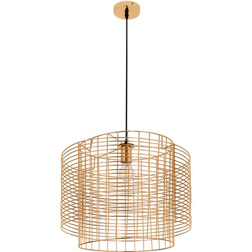 Suspension à Structure En Fil Doré