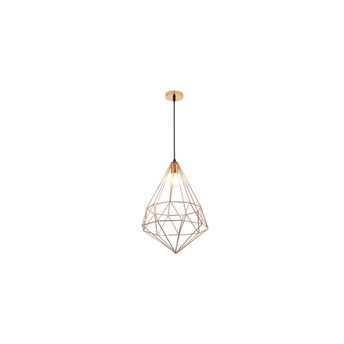 Lampe à Pendentif De Style Rétro En Diamant Doré