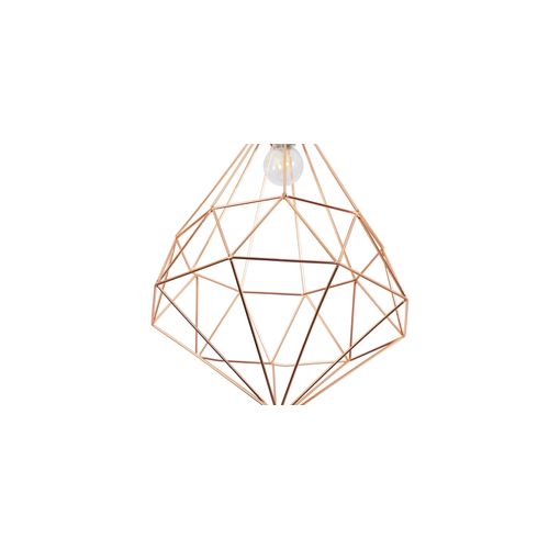 Lampe à Pendentif De Style Rétro En Diamant Doré