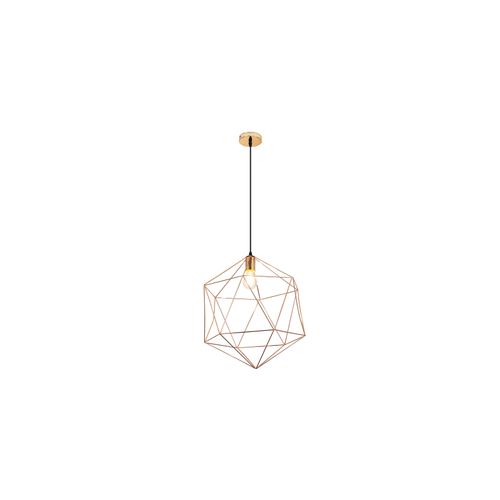 Lampe Suspendue En Fil De Fer De Conception Rétro Noir