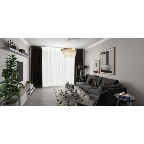 Lampe Suspendue En Verre Design - Loren Doré