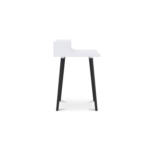 Bureau En Bois Design Style Scandinave - Amund Bois Naturel / Blanc