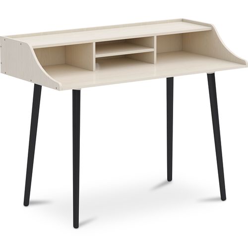 Bureau En Bois Design Style Scandinave - Eldrid Bois Naturel