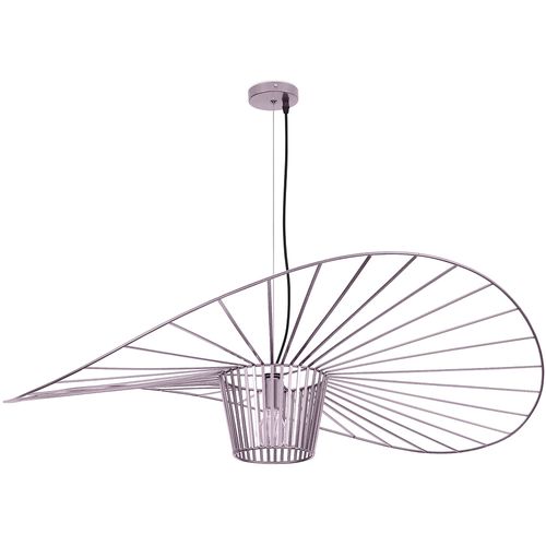 Lampe à Suspension Vertice - Métal - 80cm Rose Doré