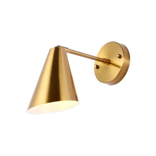 Lampe Murale Avec Abat-jour Orientable, Laiton - Roser Doré