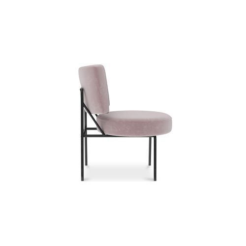 Chaise De Salle à Manger En Velours - Rose Clair - Hebay Rose Clair