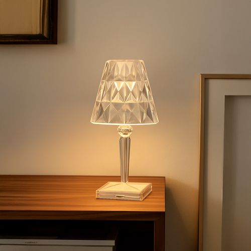 Lampe De Table Portable Transparent - Rechargeable Par USB - Design Moderne - Eleve Transparent