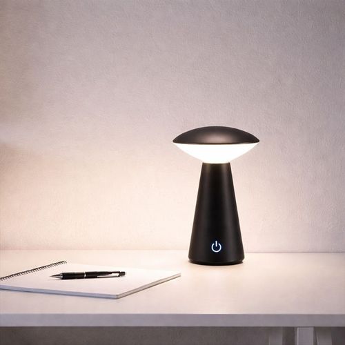Lampe De Table Rechargeable LED – Lumière à Intensité Variable – Yaren Noir