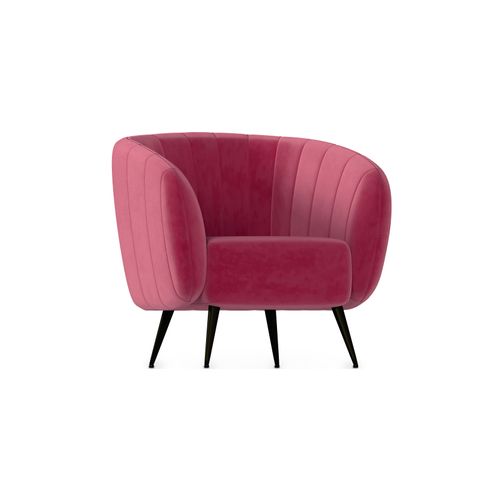 Fauteuil En Velours - Cognac - Oysa Cognac