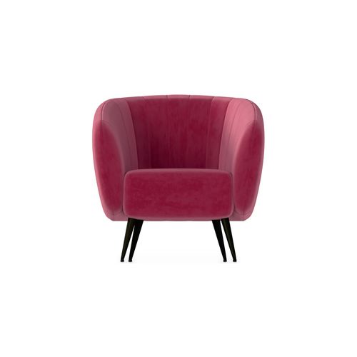 Fauteuil En Velours - Cognac - Oysa Cognac