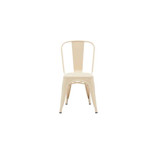 Chaise De Salle à Manger Bistrot Metalix Design En Métal Mat - Pastel Turquoise