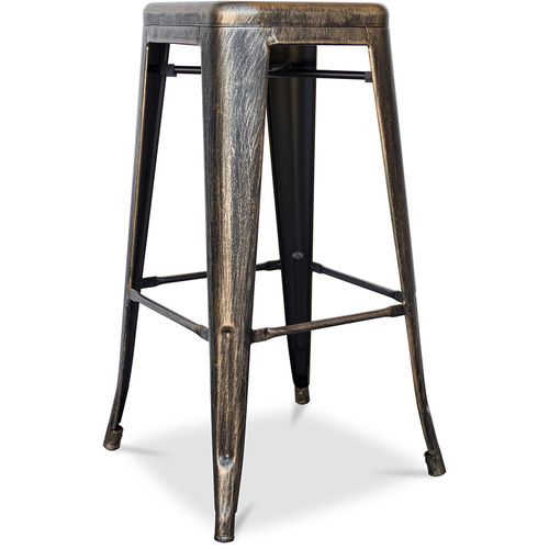 Tabouret De Bar – Style Industriel – Acier – 76 Cm – Metalix Violet