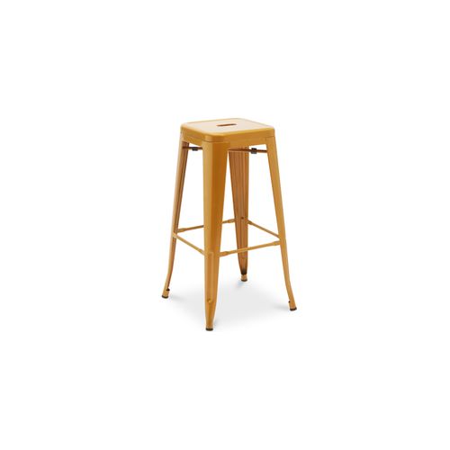 Tabouret De Bar - Design Industriel - 76cm - Nouvelle Édition- Metalix Rose