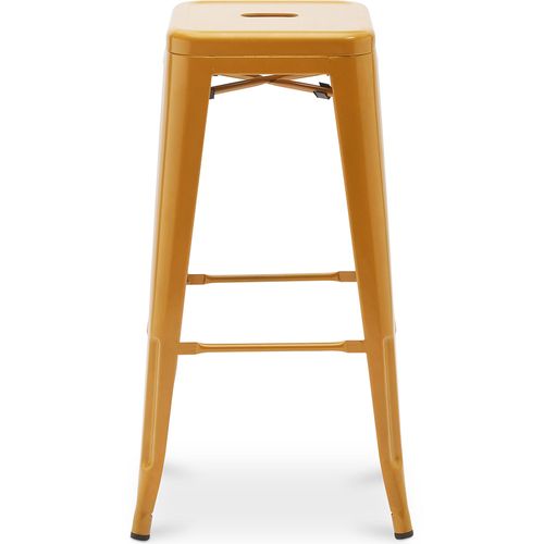 Tabouret De Bar - Design Industriel - 76cm - Nouvelle Édition- Metalix Violet Pastel