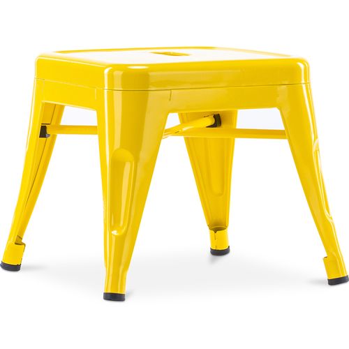 Tabouret Pour Enfant Bistrot Metalix Design Industriel En Métal - Jaune