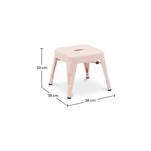Tabouret Pour Enfant Bistrot Metalix Design Industriel En Métal - Jaune