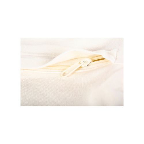 Coussin Carré Design Boho Bali En Coton Housse + Remplissage - Hera Blanc