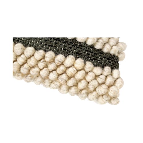 Coussin Carré Design Boho Bali En Coton Et Laine Housse + Remplissage - Stara Multicolore