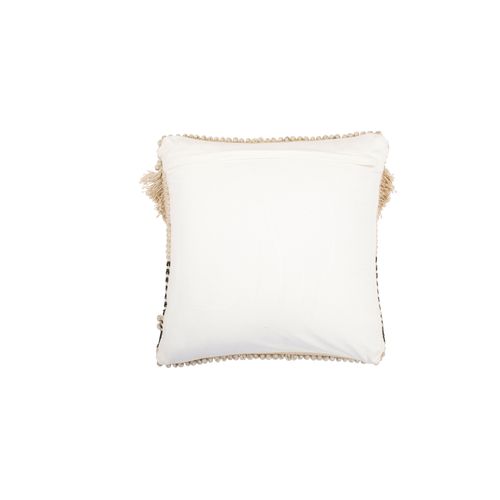 Coussin Carré Design Boho Bali En Coton Et Laine Housse + Remplissage - Stara Multicolore