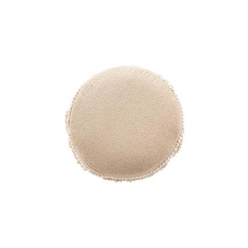 Tabouret Boho Bali Design En Bois De Pin, Coton - Jessie Bali Crème