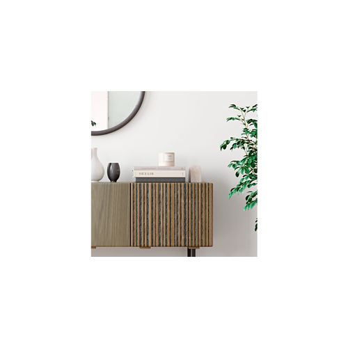 Buffet En Bois - Stile Vintage - 2 Portes - Zesnar Gris