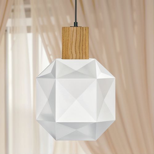 Lampe De Plafond Style Moderne, Métal Et Bois - Zey Bronze