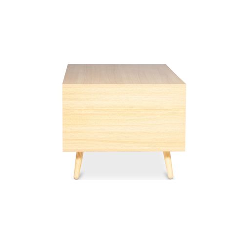 Meuble TV En Bois - Design Scandinave - Preius Bois Naturel
