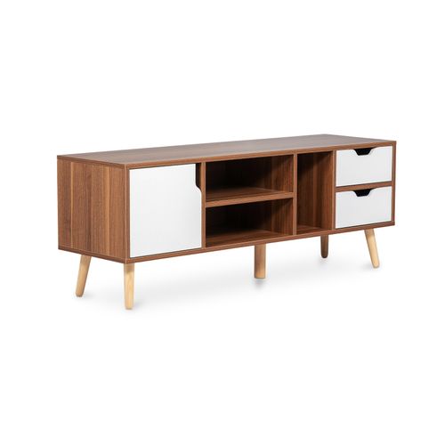 Meuble TV En Bois - Design Scandinave -  Lal Bois Naturel
