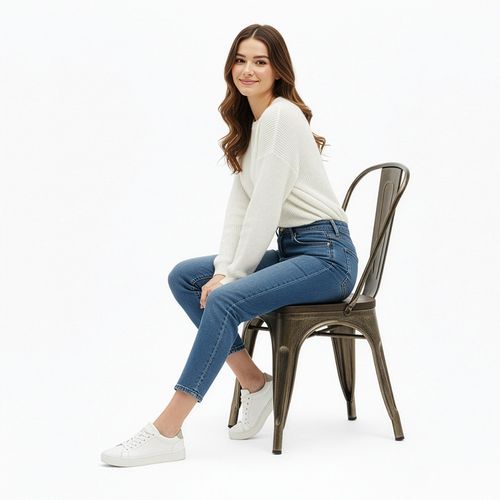 Chaise Salle à Manger Bistrot Metalix Design En Métal Et Bois Foncé - Acier