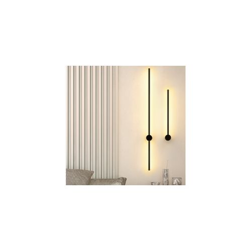 Applique Murale LED Style Moderne, Aluminium, 100cm - Grobe Noir