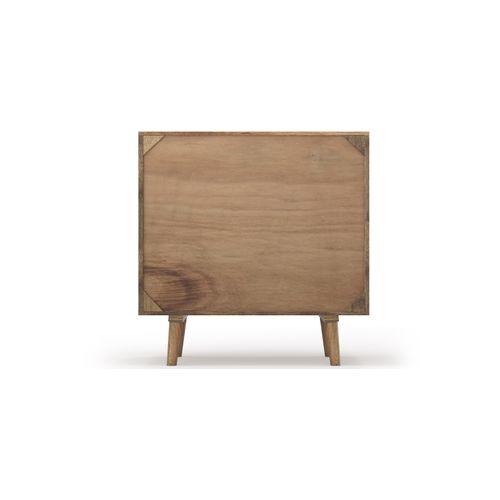 Buffet En Bois Naturel - Design Boho Bali - Gaws Noir