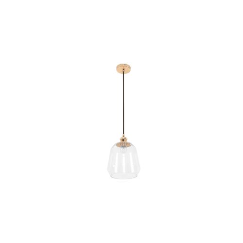 Lampe Suspendue Amaia - Verre Et Métal Gris