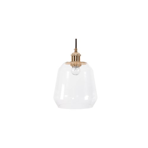 Lampe Suspendue Amaia - Verre Et Métal Gris