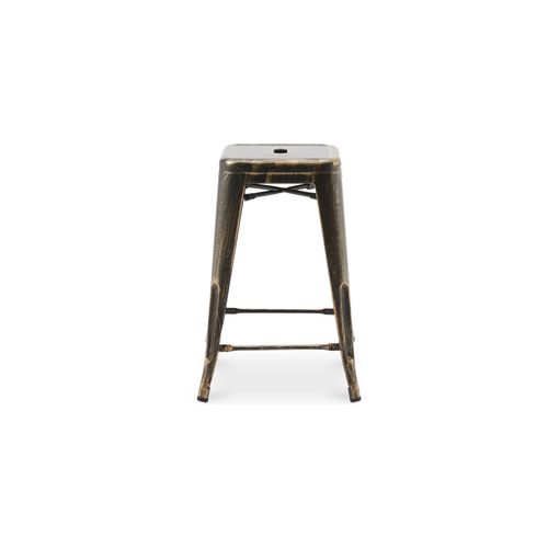 Tabouret De Bar - Design Industriel - 60cm - - Metalix Vert Pâle