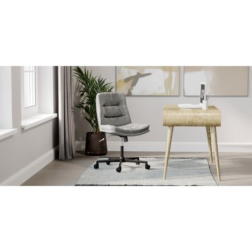 Chaise De Bureau Tapissée - Rotative - Arba Beige