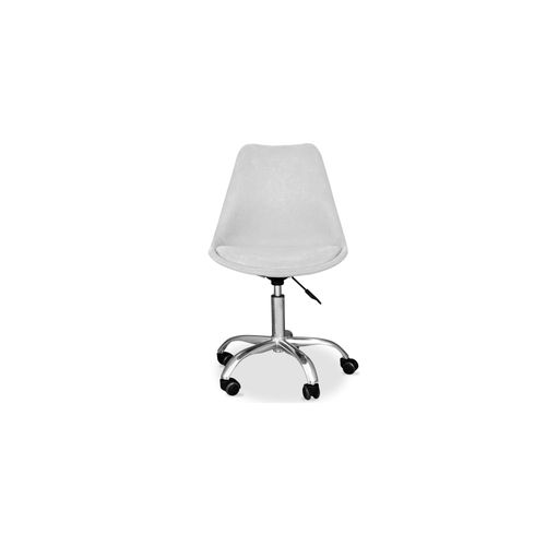 Chaise De Bureau à Roulettes Tapissée - Tulipe Violet