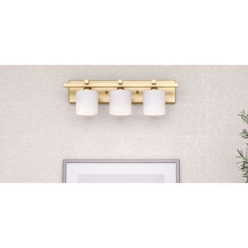 Lampe Murale Dorée Vieillie - Applique à 3 Lampes - Senda Doré Vieilli