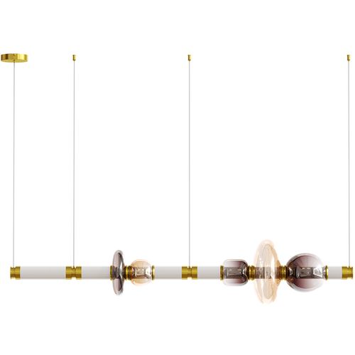 Lampe Suspendue En Cristal - LED - Banton 120 Cm Multicolore