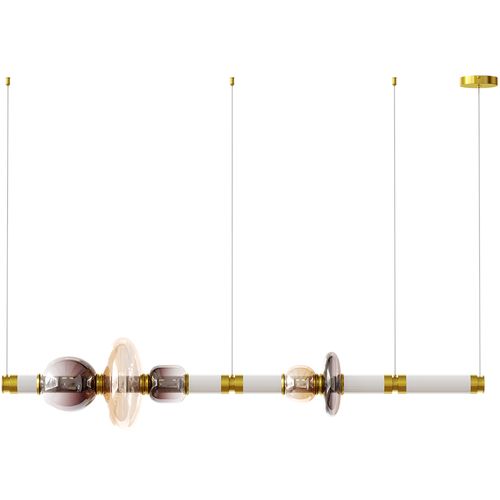 Lampe Suspendue En Cristal - LED - Banton 120 Cm Multicolore