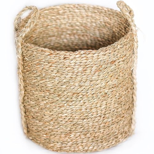 Panier En Fibres Naturelles Avec Poignées - 30x30cm - Gressa Naturel
