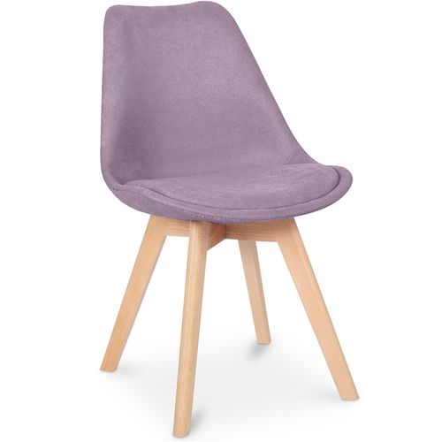 Chaise De Salle à Manger Scandinave Rembourrée Violet