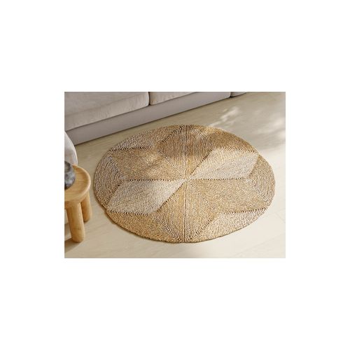 Tapis Rond En Jute - Boho Bali - 100 Cm - Ubba Naturel