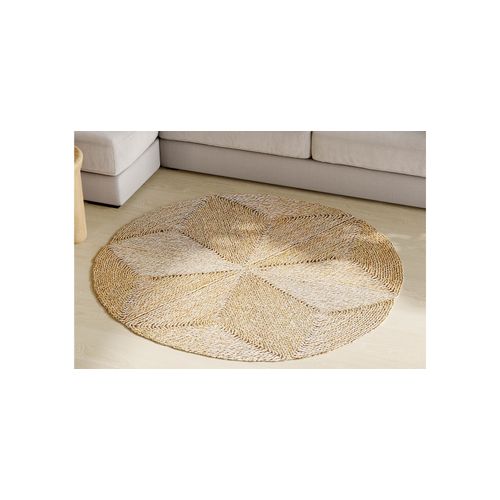 Tapis Rond En Jute - Boho Bali - 100 Cm - Ubba Naturel