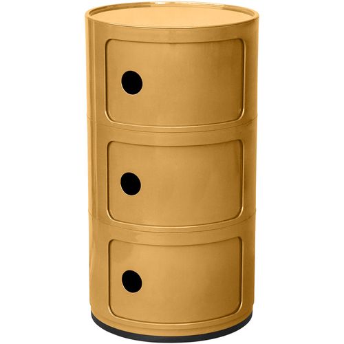 Armoire De Stockage - 3 Tiroirs - New Bili 3 Moutarde