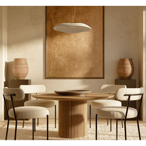 Lampe Suspendue En Résine - Xana Blanc