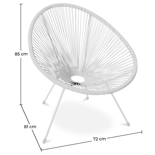 Pack Fauteuil Acapulco X2 - Piétement Blanc - Nouvelle Édition Orange