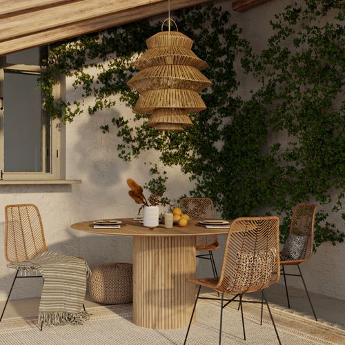 Lampe Suspendue En Rotin - Boho Bali - Hydun Naturel