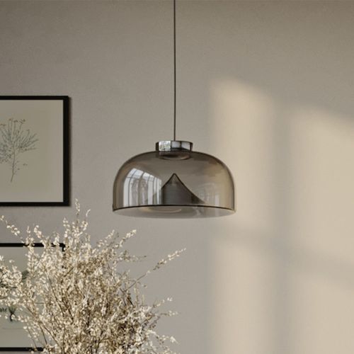 Lampe Suspension En Cristal - Design Moderne - Monai Fumée