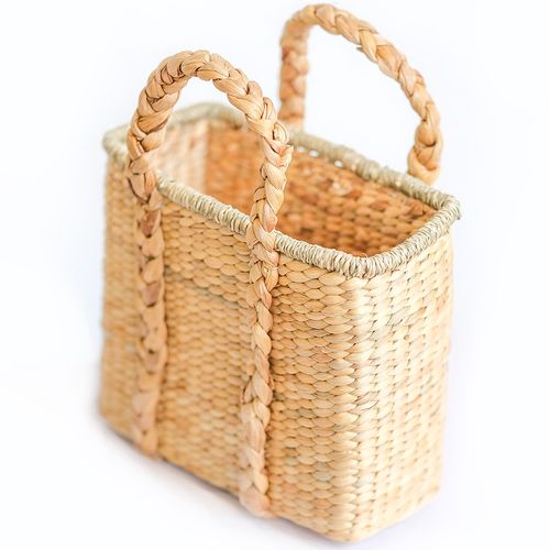Panier En Fibres Naturelles Avec Poignées - 30x25cm - Gretye Naturel