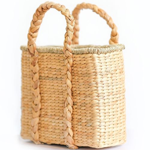 Panier En Fibres Naturelles Avec Poignées - 30x25cm - Gretye Naturel